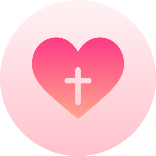 cuore Basic Gradient Circular icona