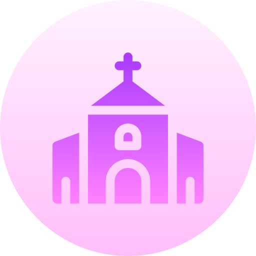 Church Basic Gradient Circular icon