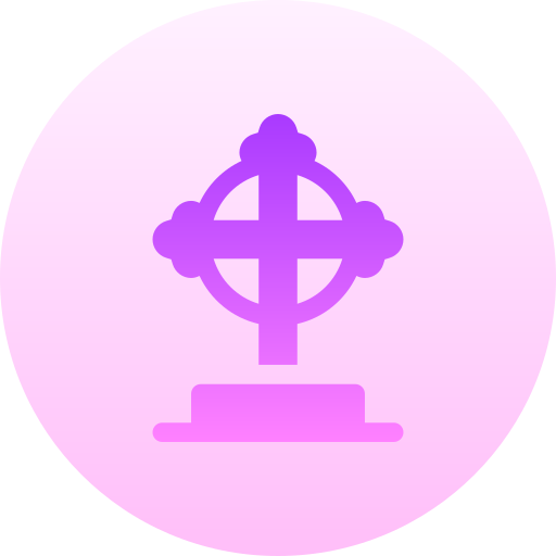 kruis Basic Gradient Circular icoon