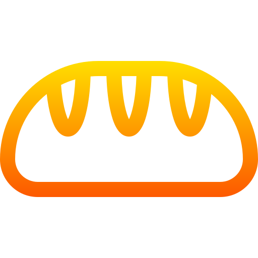 Bread Basic Gradient Lineal color icon