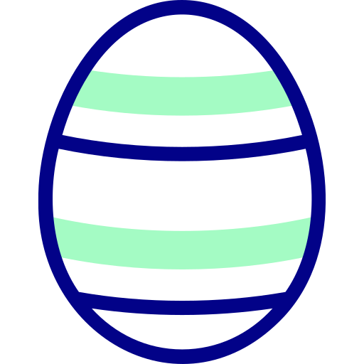 uovo di pasqua Detailed Mixed Lineal color icona