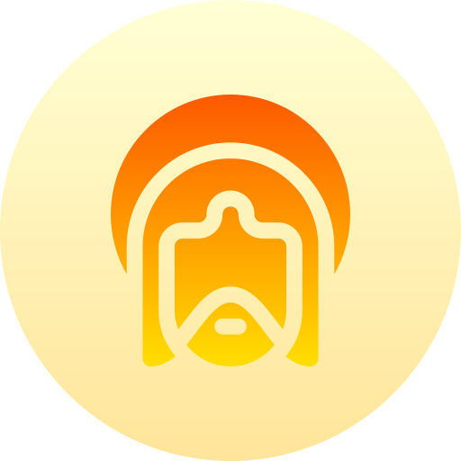 예수 Basic Gradient Circular icon