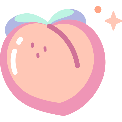 복숭아 Special Candy Flat icon