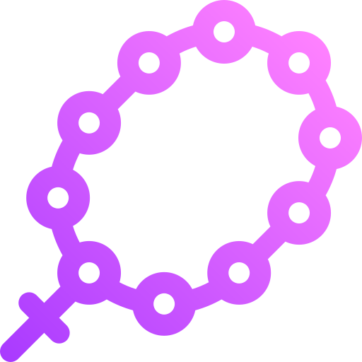 Rosary Basic Gradient Lineal color icon