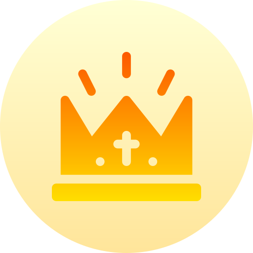 왕관 Basic Gradient Circular icon