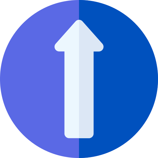 직진 Basic Rounded Flat icon