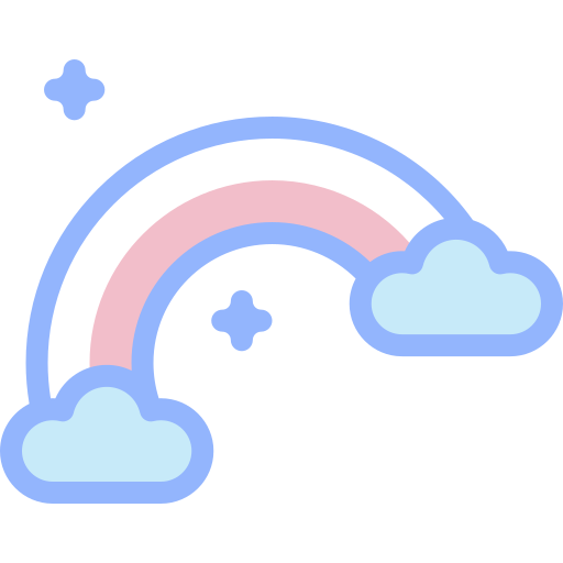 虹 Detailed color Lineal color icon