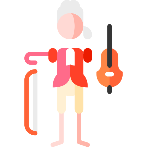 Classical music Puppet Characters Flat icon