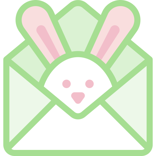 Easter bunny Detailed color Lineal color icon