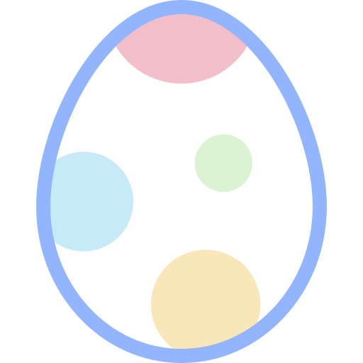 卵 Detailed color Lineal color icon