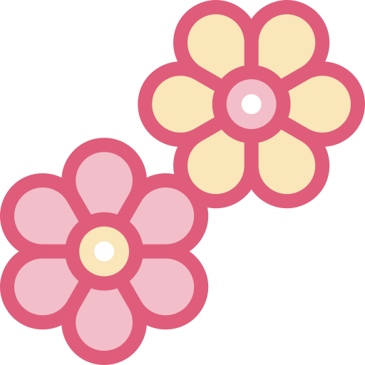 꽃들 Detailed color Lineal color icon