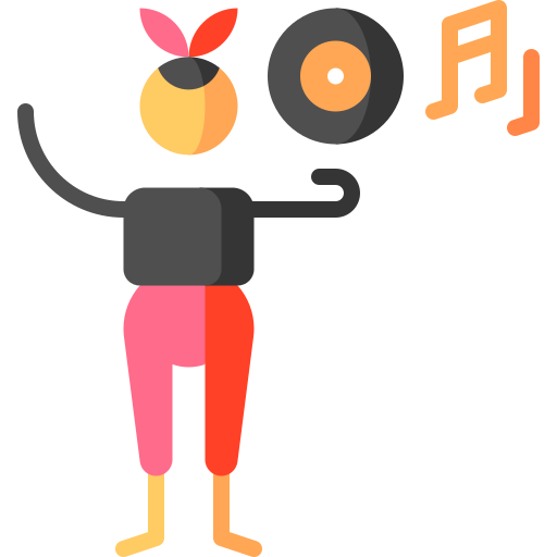 Record Puppet Characters Flat icon