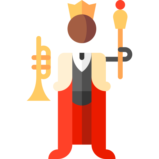 Jazz Puppet Characters Flat icon