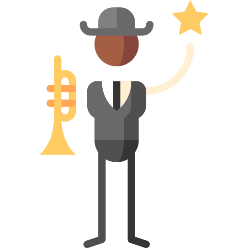 Musician Puppet Characters Flat icon