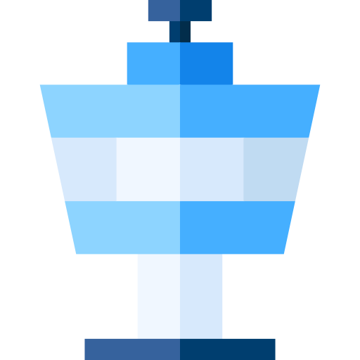 torre de control Basic Straight Flat icono