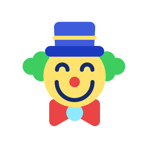 Clown Good Ware Flat icon
