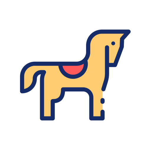 Horse Good Ware Lineal Color icon