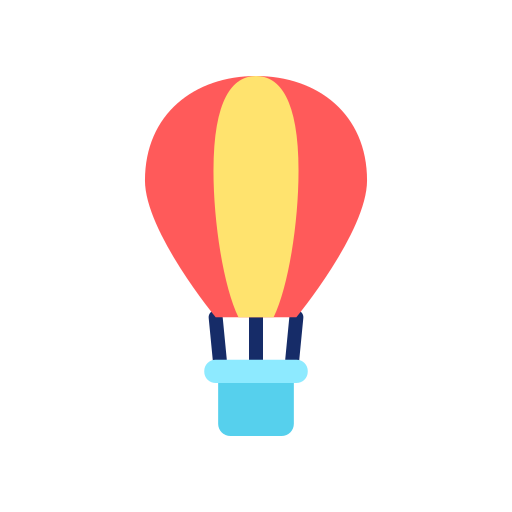 heißluftballon Good Ware Flat icon