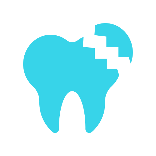 diente quebrado Good Ware Flat icono
