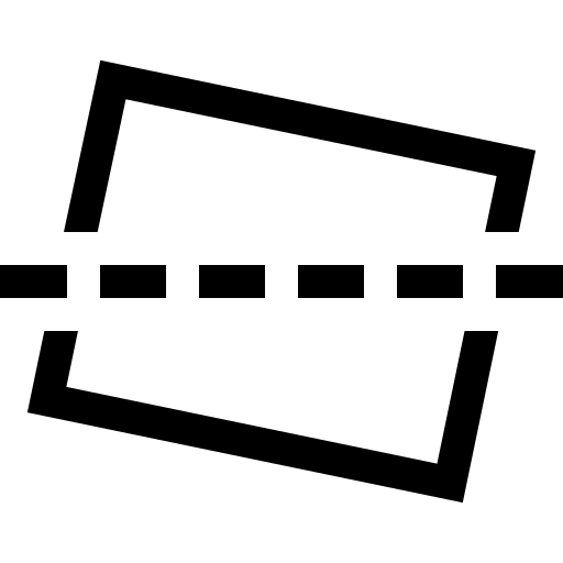 rechtzetten Basic Straight Lineal icoon