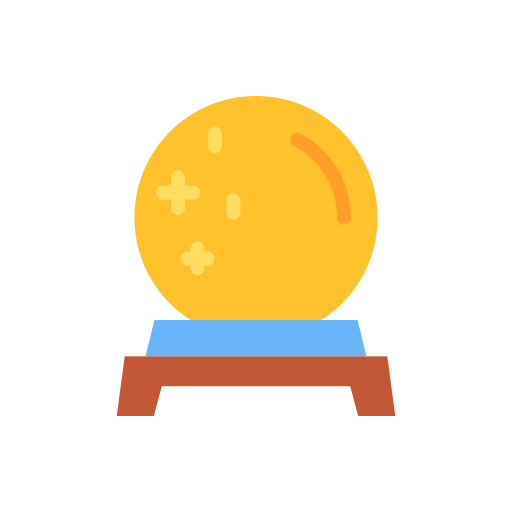 bola de cristal Good Ware Flat icono