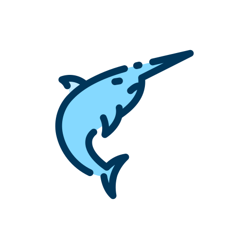 рыба-меч Good Ware Lineal Color иконка