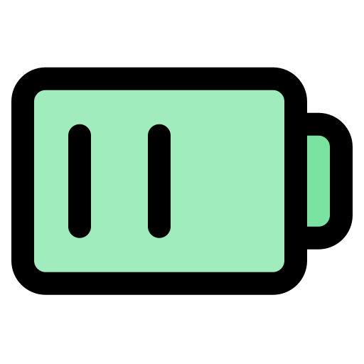 halbe batterie Generic Outline Color icon