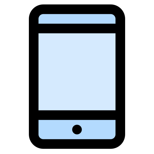 Celular phone Generic Outline Color icon