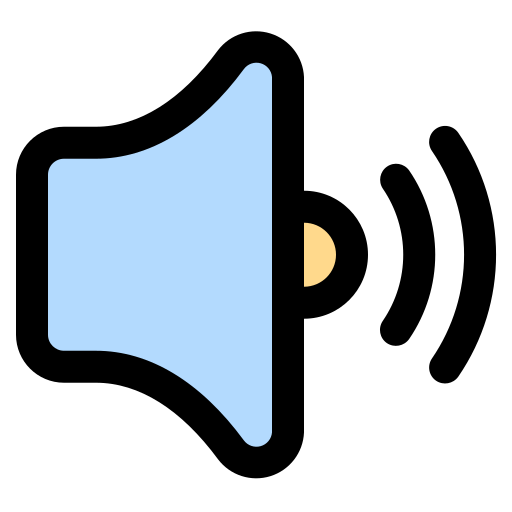 拡声器 Generic Outline Color icon