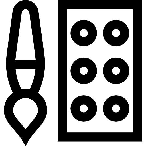 수채화 Basic Straight Lineal icon