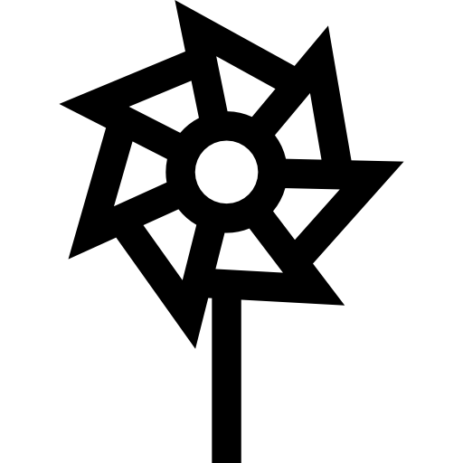 windmolen Basic Straight Lineal icoon