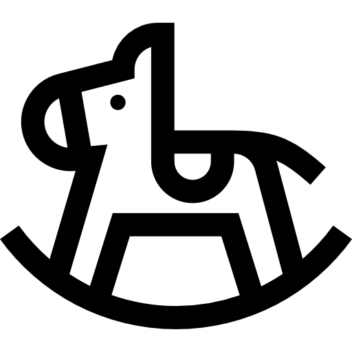 Rocking horse Basic Straight Lineal icon