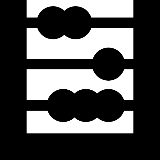 abaco Basic Straight Filled icona