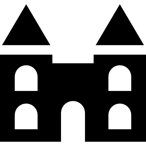 château Basic Straight Filled Icône