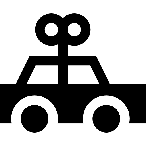 auto Basic Straight Filled icoon