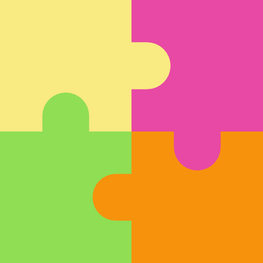 puzzel Basic Straight Flat icoon