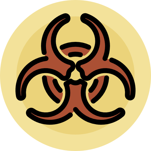 생물학적 위험 Special Lineal color icon