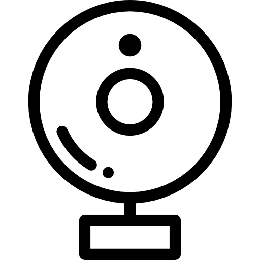 cámara web Detailed Rounded Lineal icono