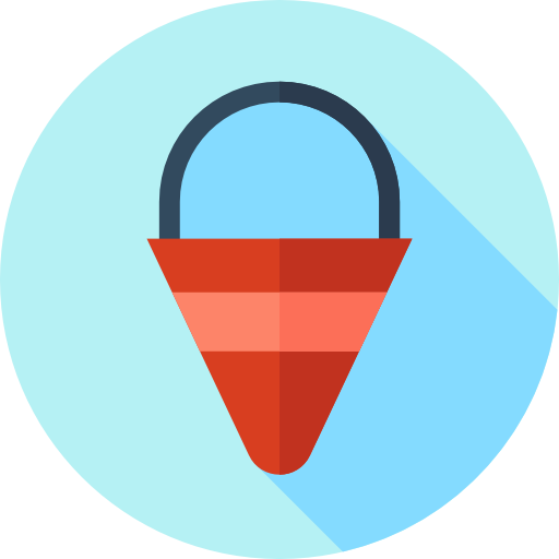 Bucket Flat Circular Flat icon