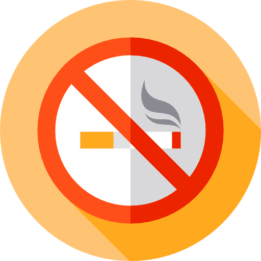 No smoking Flat Circular Flat icon