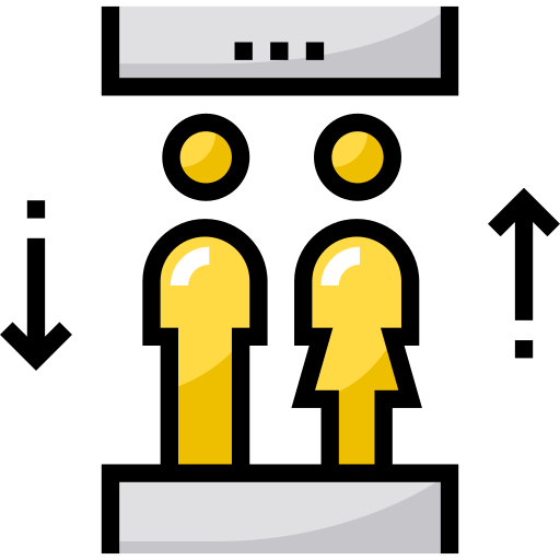 ascenseur Detailed Straight Lineal color Icône