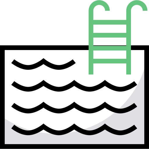 Swimming pool Detailed Straight Lineal color icon