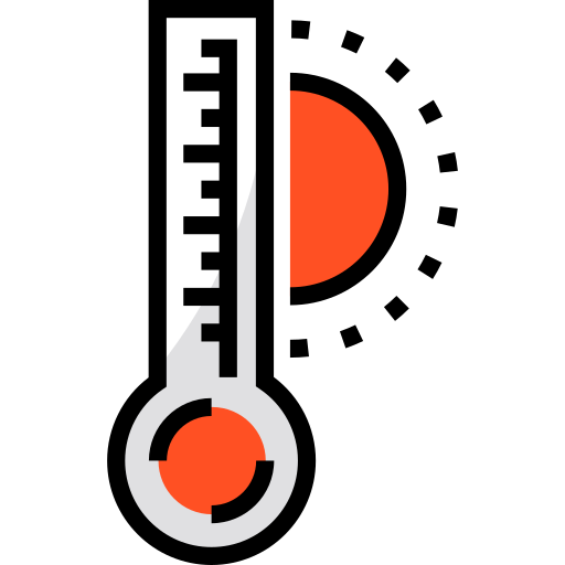 thermometer Detailed Straight Lineal color icon