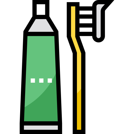 Toothbrush Detailed Straight Lineal color icon