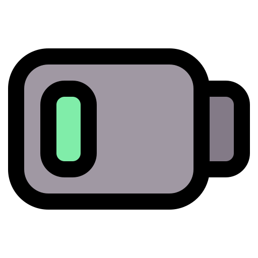 lage batterij Generic Outline Color icoon