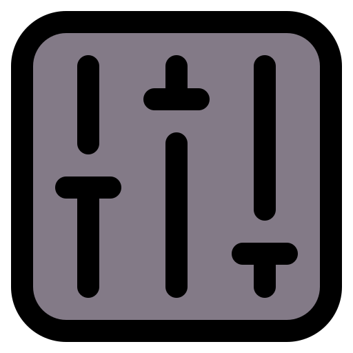 슬라이더 도구 Generic Outline Color icon