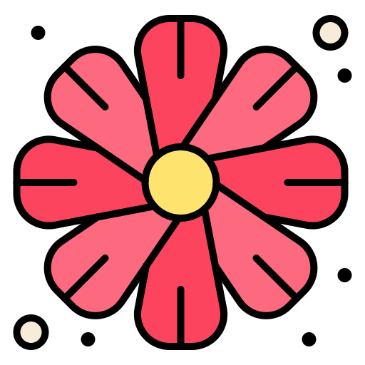 咲く Generic Outline Color icon