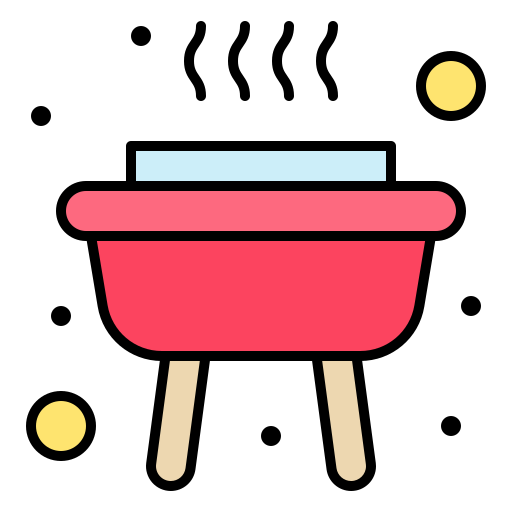Barbeque Generic Outline Color icon