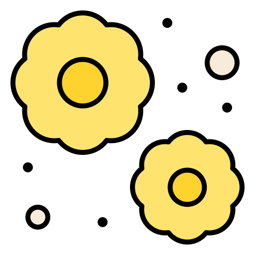 Flower Generic Outline Color icon