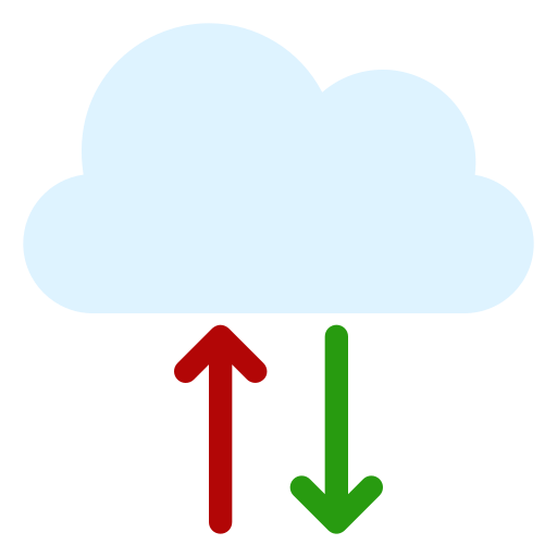 synchronizacja w chmurze Generic Flat ikona